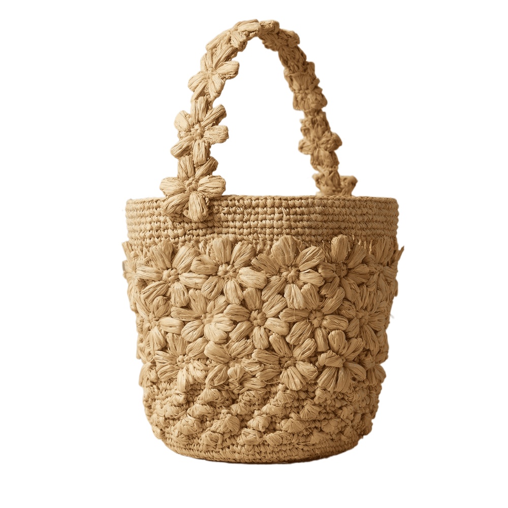 Crochet Bag Raffia - Bolsa de Palha Trançada de Verão