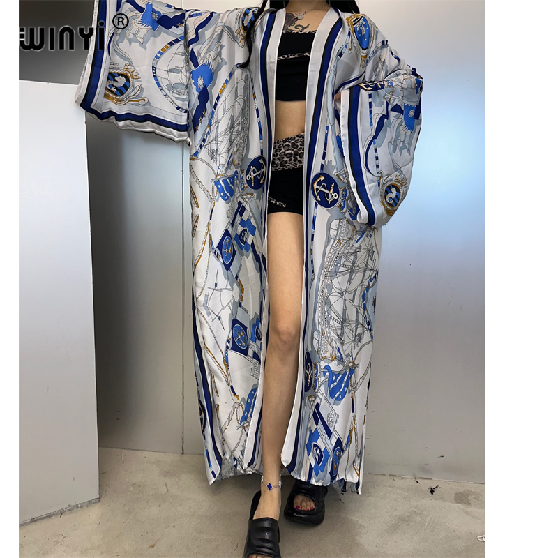 WINYI quimono verão kaftan bea - Cover Up Kaftan avaliação e preço