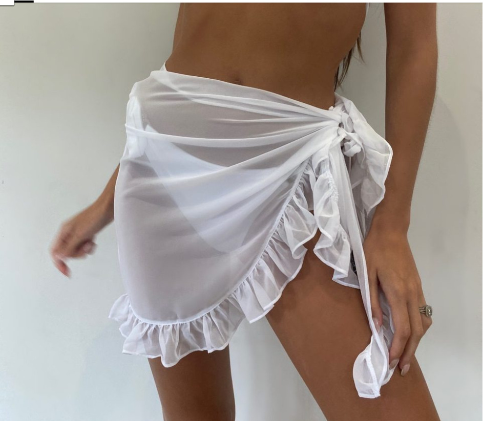 6 cores plissado bikini cover  - Cover Up Kaftan avaliação e preço