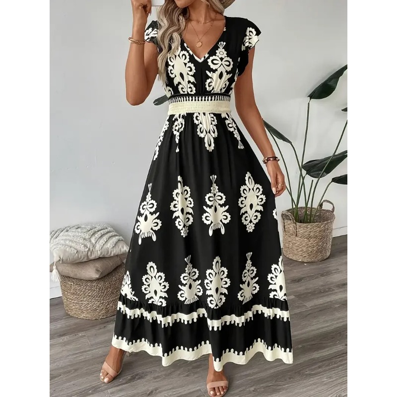 Plus size nova moda feminina f - Romper Floral Print avaliação e preço